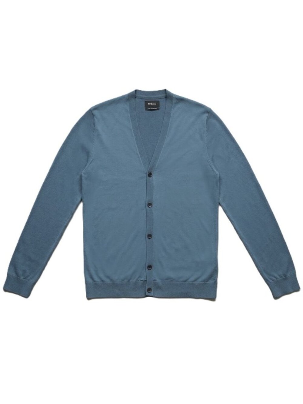 Mexx Slate Blue Super-thin Cardigan Sweater, Size: M
